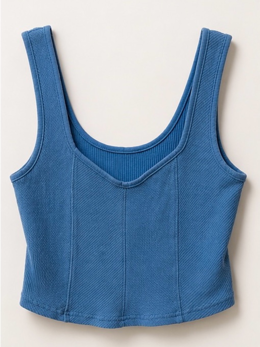 Aerie Blue Ribbed Tank Top